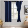 JIUZHEN Tende oscuranti con fermatenda, isolamento termico, blocco della luce e riduzione del rumore, tende con occhielli, per camera da letto e soggiorno, set di 2 pannelli, lunghezza 106 x 160 cm,