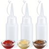 Westmark Set di 3 bottiglie a pressione, Dosaggio preciso e riempimento pulito delle bottiglie dalla forma stabile con maionese, salsa barbecue e altri liquidi, igieniche, senza BPA, 3 x 50 ml