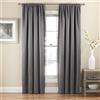 Eclipse Solid Thermapanel Tenda Termica Oscurante per Finestra per Camera da Letto (1 Pannello), Poliestere, Grigio, W 52 x L 84 (1 Panels)