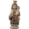 DRW Figura Madonna del Carmen per bambini in resina dipinta a mano 3x3x13 cm