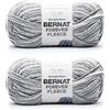 Bernat Forever Fleece - Filato, 2 confezioni da 280 g, poliestere, 6 super voluminoso, 177 m, per maglia/uncinetto, color gelsomino