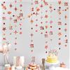 pinkblume Kit di ghirlande metalliche con numero 21 cerchio a pois scintillanti a forma di stella, da appendere, per ragazze, 21° compleanno, finalmente legale, ventuno anniversario, forniture per feste di
