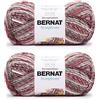 Bernat Symphony Pomegranate Punch - 2 confezioni da 225 g - Nylon - 5 Bulky - 309 Yards - Lavoro a maglia, uncinetto e artigianato