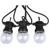 Brightium Catena di luci - illuminazione decorativa da 5 m, con 10 lampadine a 0,4 W, temperatura di colore 3000 K, ideale per ambienti accoglienti. *