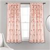 Lush Decor Riley - Tenda a pannello per finestra, con affascinanti dettagli a fiocco, realizzata a mano, elegante e filtrante per la luce, per soggiorno, sala da pranzo o camera da letto, 137 x 114 cm
