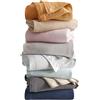Great Bay Home Coperta per letto o divano in 100% cotone, tessuto a nido d'ape, super morbida, per tutte le stagioni, per letto o divano, per letto queen size, colore: azzurro
