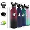 Grsta Borraccia Termica, 750ml Borraccie, Senza BPA, Borracce con Cannuccia, Senza Perdite, Borraccia Acciaio Inox, Mantiene Caldo per 12 Ore/Freddo 24 Ore, Borracce Termiche, per Bevande Fredde o Calde