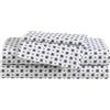 Eddie Bauer - Set di lenzuola per letto singolo, set di biancheria da letto in percalle di cotone di alta qualità, super morbido, certificato Oeko-Tex (Fairisle Sprinkle Black, Twin)