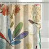 Americanflat Tenda Doccia 180x188 cm - Tenda Vasca da Bagno 100% Poliestere - Tenda per Doccia con Anelli in Metallo e 12 Ganci - Shower Curtain Resistente all'Acqua - Blu, Viola e Rosa