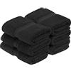 Superior Set di asciugamani per il viso in cotone egiziano da 800 g/m², include 6 asciugamani per il viso, in peluche di lusso, asciugamani assorbenti spessi, asciugatura rapida, morbidi elementi