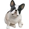 Sandicast - Scultura a forma di bulldog francese, formato originale, Bianco/Bianco, Original Size