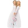 MEJORMEN Statuina per sorelle, migliori amici, regalo di compleanno per donne, 16,3 cm, scolpita dipinta a mano, regalo per mostrare la tua amicizia per sempre