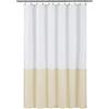 ALYVIA SPRING Rivestimento per tenda da doccia in tessuto impermeabile, morbido e leggero, 3 magneti inferiori, qualità alberghiera e lavabile in lavatrice, dimensioni standard 182 x 183 cm, bianco e