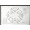 LILY COOK, KP0071 - Tappetino da pasticceria antiaderente, 40 x 60 cm, superficie resistente al calore, facile da pulire, ideale per impastare e stendere colore grigio
