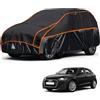 kayme Telo Copriauto Antigrandine, Adatto per Auto a Audi A1(2012-2025), Kayme Copertura Auto Antigrandine Impermeabile E Resistente Anti UV Antipolvere Vento, con strisce riflettenti-Nero.