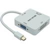 PAKLIMCN Adattatore da Mini DP a HDMI VGA DVI, adattatore da Mini DisplayPort a VGA per Surface Pro 6 5 4 3 Video Display Thunderbolt a DVI Converter per Mac, MacBook Pro, Air, HDMI Surface Book a TV,