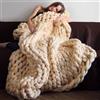 FASXZVM Coperta a Maglia Grossa, Super Spesso Accogliente Caldo Coperta In Ciniglia, Fatto a Mano Lana Coperta Lavorata a Maglia Copriletto, Moda Coperta per Divano Tappetino Yoga Tappeto Home Decor Regalo (