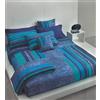MIRABELLO CARRARA S.P.A. Carrara BEDART - Completo Letto Copripiumino Una Piazza e Mezza Maxi Sacco + Federa + Sotto con angoli 100% Percalle di Puro Cotone Must 002