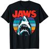 Jaws Retro Colors Shark Rainbow Logo Maglietta
