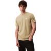 Calvin Klein Uomo T-Shirt Maniche Corte Badge Jersey Classic Tee in Cotone, Nero (Black), S