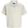 Jack & Jones Polo da Uomo Joralmeria Texture S, Nero, XS