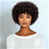 DÉBUT Ricci parrucca 100% capelli umani parrucca per le donne con grandi capelli rimbalzanti afro ricci parrucca Pixie Cut capelli brasiliani Remy (20 cm, 2)