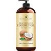Handcraft Blends Handcraft Fractionated Coconut Oil - 100 Percent Pure and Natural - Premium Therapeutic Grade Carrier Oil for Aromatherapy, Massage, Moisturizing Skin and Hair - 16 oz
