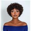 DÉBUT Ricci parrucca 100% capelli umani parrucca per le donne con grandi capelli rimbalzanti afro ricci parrucca Pixie Cut capelli brasiliani Remy (20 cm, 4)