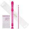 Eastar Flauto Dolce Soprano Rosa per Studenti, Diteggiatura Tedesca Do, Kit Pulizia e Custodia, ERS-1GP, Uso Scolastico