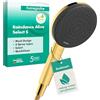 hansgrohe Raindance Alive Select S - Doccetta per doccia a risparmio idrico 7,1 l/min (EcoSmart), Doccino con 3 getti (incl. PowderRain), Soffione doccia con funzione anticalcare, oro lucido, 24511990