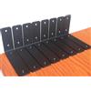 MHMYDZ Confezione da 8 - L 15,2 cm x A 10,2 cm x L 3,8 cm, 5 mm di spessore nero, staffe per mensole in ferro, staffe per mensole in metallo, staffe decorative per mensole industriali, supporti per mensole