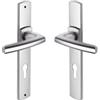 Vachette Assa Abloy Vachette Maniglia su piastra Scult Bezault - Cromato velluto - Chiave I - Vacchetta