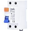 Blendend Interruttore differenziale AC 2 poli 40A 300mA, protegge da sovraccarichi e perdite di corrente, ideale per impianti elettrici sicuri.