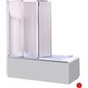 AUDA TRADING PARETINA VASCA DF/7 METACRILATO ALTEZZA140X130 BIANCO