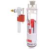 SOMATHERM FOR YOU, Meccanismo WC a staffa doppio pulsante NF con rubinetto laterale, facile da installare, regolabile 190-300 mm, guarnizione silicone anti-calcare, 10 anni di garanzia