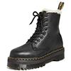 Dr. Martens Dr Martens 8 Eye Boot, Anfibi Unisex-Adulto, Black Pisa Natural Em Toby 900g, 43 EU