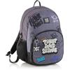 Miquelrius Mochila Doble Roma Reciclada Graffitti, Zaino Unisex-Bambini e Ragazzi, Grigio, M
