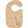 Sterntaler Bavaglino Giraffe Kaya - Assorbente Jaquard Spugna (Cotone) con dolce ricamo, inserto impermeabile e chiusura a bottone sulla spalla, regalo, dalla nascita, color sabbia