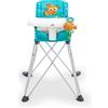 Bright Starts, Seggiolone Portatile Pop 'N Dine Disney Baby Alla Ricerca di Nemo, con Giocattolo a Ventosa, Uso Interno/Esterno, Chiusura Compatta, 6 Mesi-20 kg