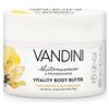 VANDINI Vitality Body Butter da donna con fiori di vaniglia e olio di macadamia, crema per il corpo e crema per il viso per pelli secche e esigenti, crema idratante vegana per donne (1 x 200 ml)