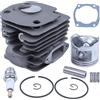 Adefol Nikasil Placcato 50mm Cilindro Pistone Cuscinetto ad Aghi Guarnizione Kit per Motosega Husqvarna 365 371 372 XP 362 Parti di Ricambio con Candela
