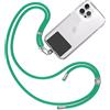 TBOC Cordino Catenella Laccio Strap Porta Cover [Verde] con Toppa di Fissaggio [Nero] per Telefono Cellulare da Collo - Tracolla Catenina con cordini Accessori Telefoni Universale Laccetti