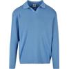 Urban Classics Maglia a Maniche Lunghe Oversize a Coste T-Shirt, Blu Horizonblue, XL Uomo