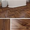 Livelynine Pavimento PVC Adesivo Effetto Legno Naturale Impermeabile Piastrelle Adesive Pavimento Bagno 30x30CM Mattonelle Adesive Pavimento Cucina Impermeabile PVC Adesivo Pavimento, 4 Piastrelle