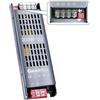 LASLUX Alimentatore LED 12V 200W Ultra Sottile Dimmerabile 4 Livelli, Trasformatore 220V AC a DC16.6A, Driver LED a Tensione Costante per Striscia (12V, 200, Watt)