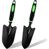 Trukafie Giardinaggio Pala, 2pcs Attrezzi Giardinaggio Pala da Giardino in Acciaio Piccola Pala da Giardino Piccola Pala da Spiaggia per Piantare e Trapiantare