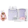 Na! Na! Na! Surprise Na Na Na Surprise 3-in-1 Backpack Bedroom Unicorn Playset con Bambola Fashion Doll - Whitney Sparkles - Bambola Fashion e Zaino Fuzzy Pink Unicorn, Armadietto con Cuscini e Coperta - Età 4+