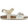 Geox J Adriel Girl C, Sandalo Bambina, Bianco Platino, 24 EU