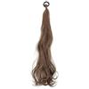 QRSTUVXZY Coda di Cavallo Extension Coda di cavallo con elastico sintetico in gomma, dolce ragazza, nera, lunga e riccia, estensione for capelli, parrucca resistente al calore ponytail extension(Medium Brown)