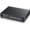 Zyxel Switch Fast Ethernet Unmanaged Power over Ethernet, 16 porte [8 porte PoE] [ES1100-8P]